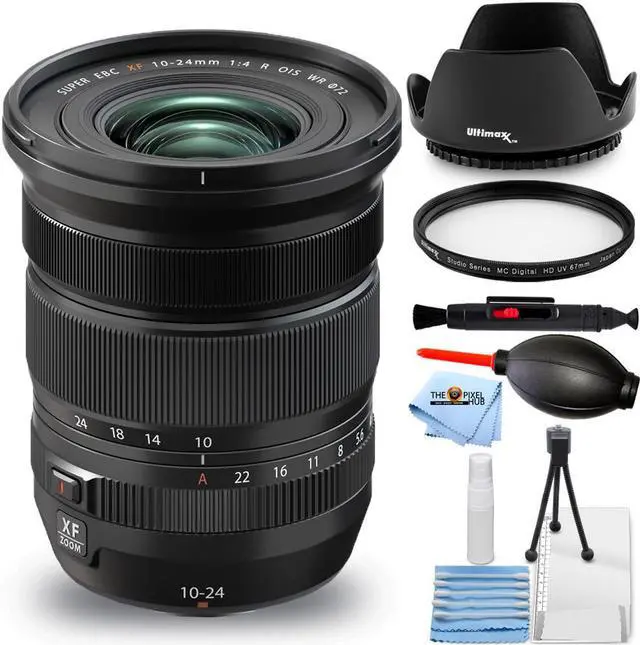 Main image of FUJIFILM XF 10-24mm f/4 R OIS WR Lens 16666753 - 7PC Accessory Bundle