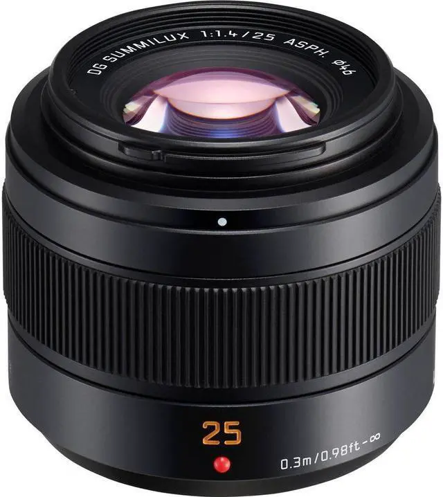 Alt view image 2 of 5 - Panasonic Leica DG Summilux 25mm f/1.4 II ASPH. Lens + Macro Filter Kit Bundle