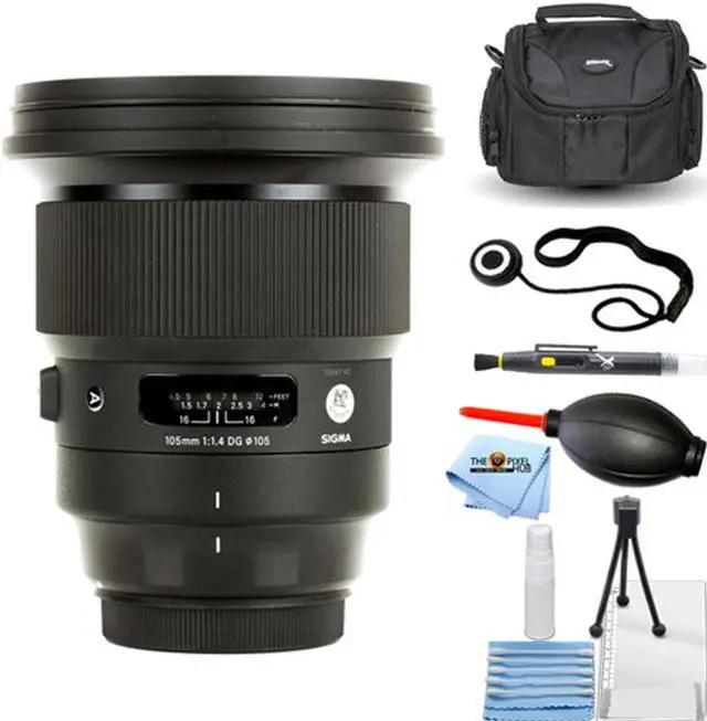 Main image of Sigma 105mm f/1.4 DG HSM Art Lens for Canon EF 259954 - 7PC Accessory Bundle