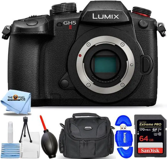 Main image of Panasonic Lumix GH5 II Mirrorless Camera - 7PC Accessory Bundle