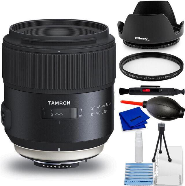 Tamron SP 45mm f/1.8 Di VC USD Lens for Nikon F AFF013N-700 - 7PC Accessory  Kit
