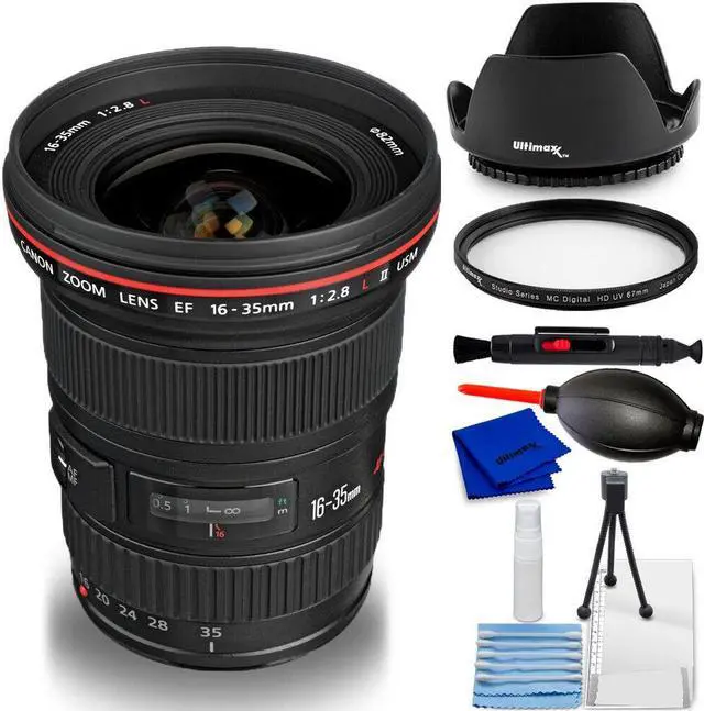 Main image of Canon EF 16-35mm f/2.8L II USM Lens 1910B002 - 7PC Accessory Bundle