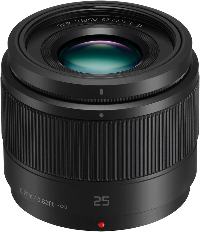 Alt view image 2 of 3 - Panasonic Lumix G 25mm f/1.7 ASPH. Lens + Lens Pouch Bundle White Box