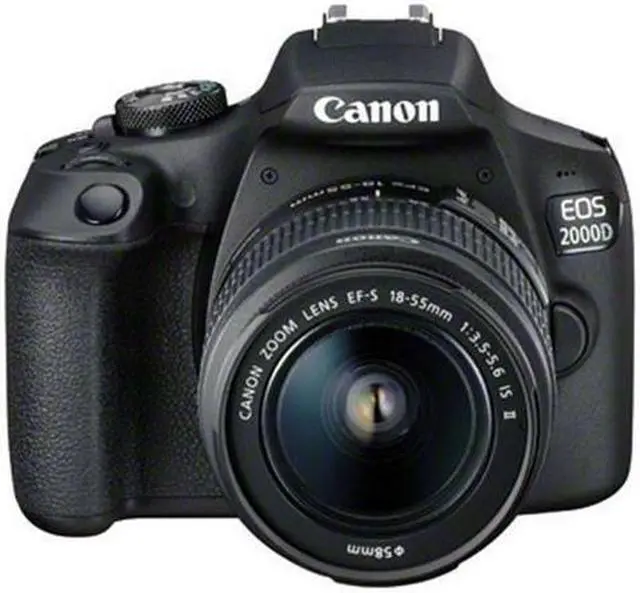 Alt view image 2 of 4 - Canon EOS 2000D / Rebel T7 with 18-55mm IS II Lens + 32GB + Flash + UV Bundle