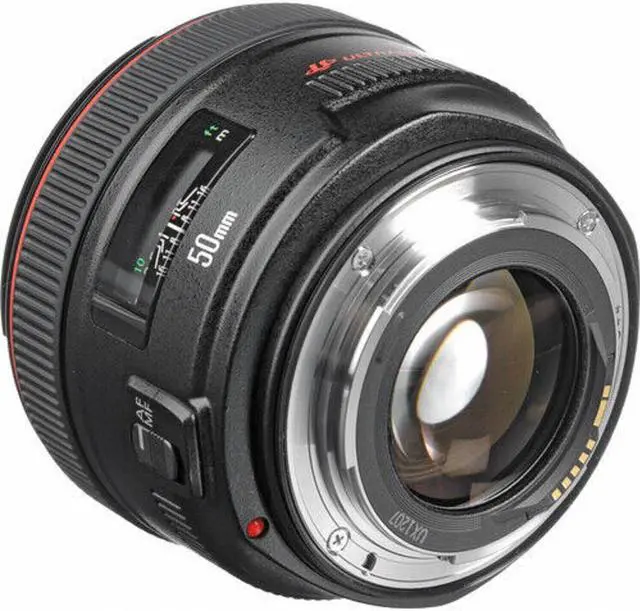 Alt view image 3 of 4 - Canon EF 50mm f/1.2L USM Lens (Black) 1257B002 - 7PC Accessory Bundle