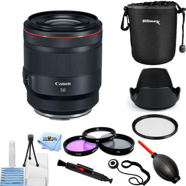 Main image of Canon RF 50mm f/1.2L USM Lens 2959C002 - Filter Kit Lens Pouch Bundle