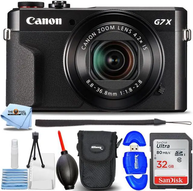 Main image of Canon PowerShot G7 X Mark II Digital Camera 1066C001 - Essential 32GB Bundle