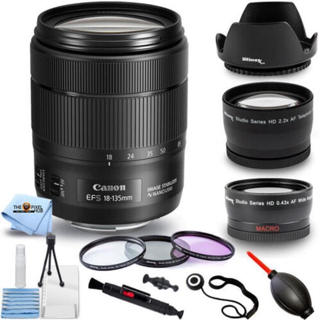 Canon EF-S 18-135mm f/3.5-5.6 IS USM Lens + Telephoto and