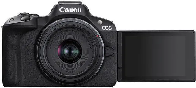 Alt view image 4 of 6 - Canon EOS R50 Mirrorless Camera with 18-45mm and 55-210mm Lenses (Black) Bundle