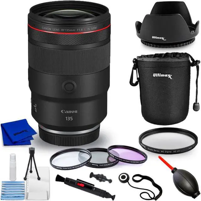 Main image of Canon RF 135mm f/1.8 L IS USM Lens 5776C002 - 10PC Accessory Bundle