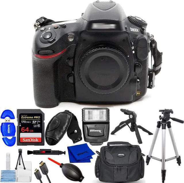 Main image of Nikon D800E Digital SLR Camera (Body Only) 25498 - 12PC Accessory Bundle