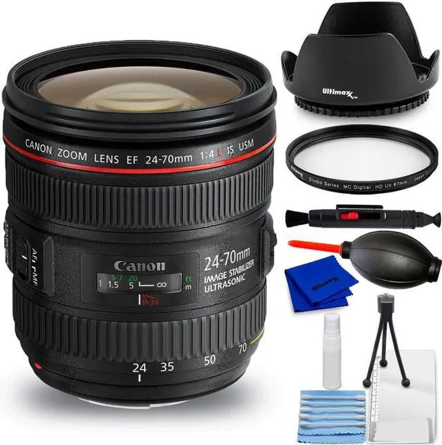 Main image of Canon EF 24-70mm f/4.0L IS USM Standard Zoom Lens - Essential UV Filter Bundle