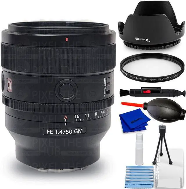 Main image of Sony FE 50mm f/1.4 GM Lens (Sony E) SEL50F14GM - 7PC Accessory Bundle
