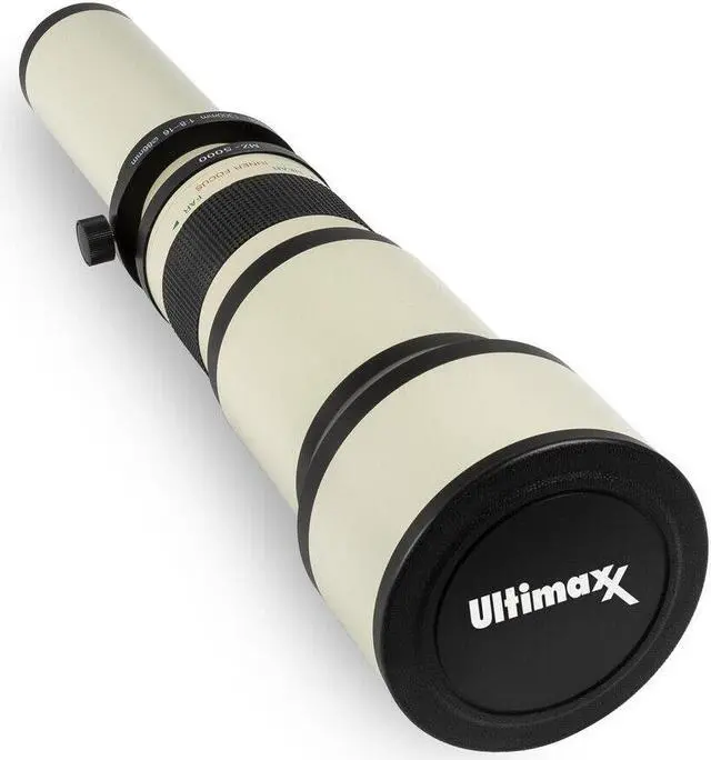 Alt view image 3 of 4 - ULTIMAXX 650-1300mm f/8 Super Zoom Lens for Nikon F + Filter Kit + Backpack
