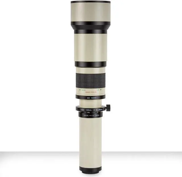 Alt view image 2 of 4 - ULTIMAXX 650-1300mm f/8 Super Zoom Lens for Nikon F + Filter Kit + Backpack