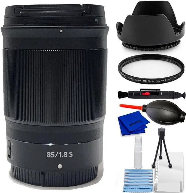 Main image of Nikon NIKKOR Z 85mm f/1.8 S Lens 20090 + UV Filter + Hood Lens Bundle