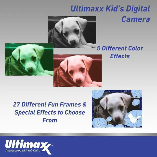 Alt view image 3 of 4 - Ultimaxx Digital Video Recorder Camera Kids Teens ages 8-12 Beginners with Games 32GB Micro SD Holiday Christmas Gift Kit
