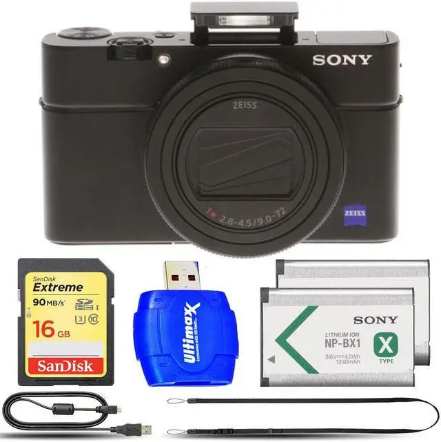 Main image of Sony Cyber-shot DSC-RX100 VII Digital Camera + EXT BATT + Reader 16GB Kit
