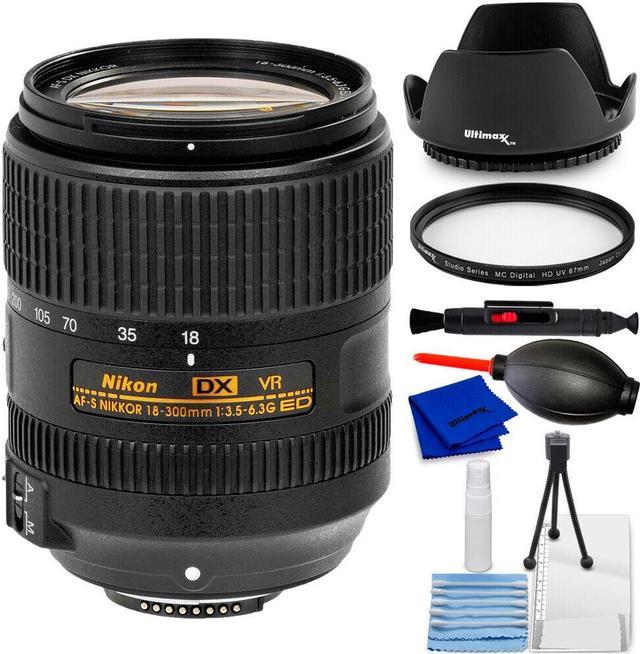 Nikon AF-S DX NIKKOR 18-300mm f/3.5-6.3G ED VR Lens 2216 + UV Filter Bundle  - Newegg.com