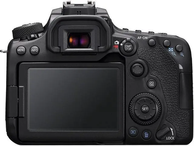Alt view image 4 of 6 - Canon EOS 90D DSLR with 18-135mm + 75-300mm + EXT BATT + Flash Top Value Bundle