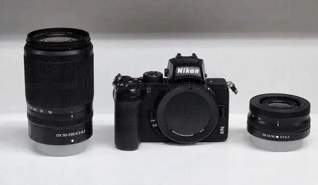 Alt view image 2 of 4 - Nikon Z50 Mirrorless Camera with 16-50mm and 50-250mm Lenses - 8PC Bundle
