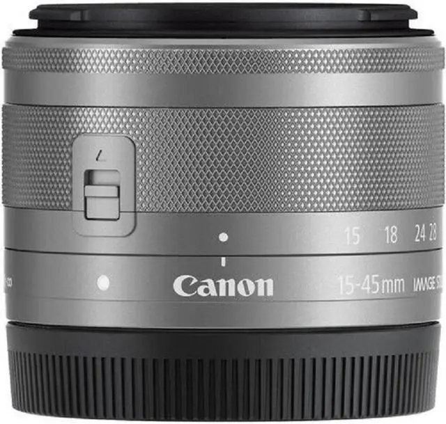 Alt view image 4 of 4 - Canon EF-M 15-45mm f/3.5-6.3 IS STM Lens (Silver) 0597C002 - 7PC Accessory Kit