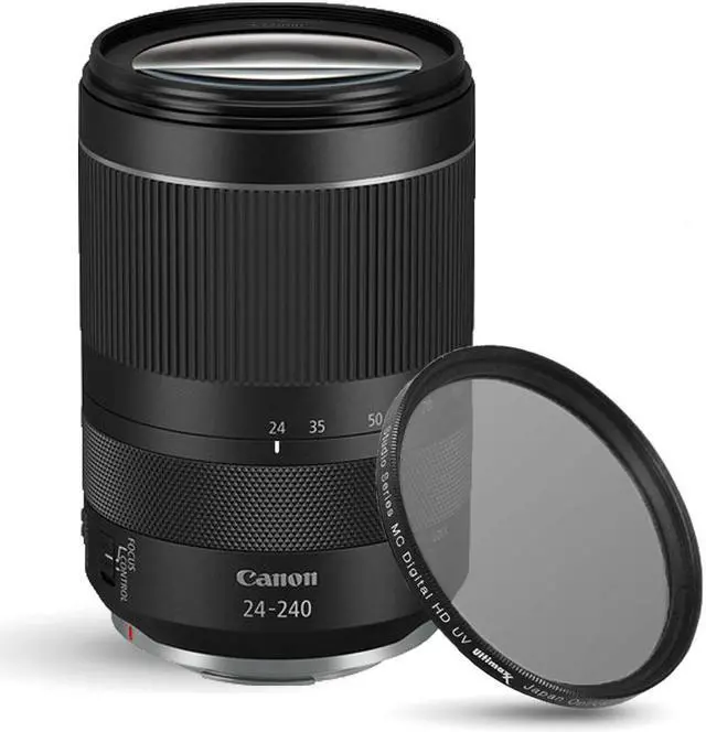 Main image of Canon RF 24-240mm f/4-6.3 IS USM Lens 3684C002 + UV Ultraviolet Filter Lens