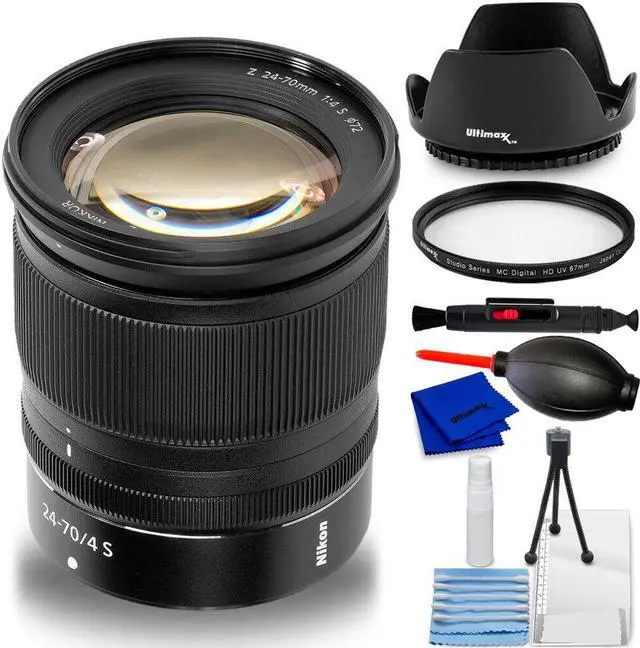 Main image of Nikon NIKKOR Z 24-70mm f/4 S Lens 20072 - 7PC Accessory Bundle