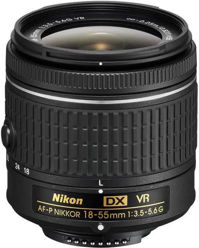 Main image of Nikon AF-P DX NIKKOR 18-55mm f/3.5-5.6G VR Lens - New in White Box