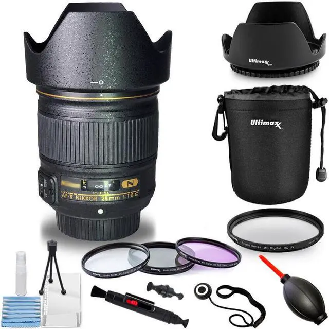 Main image of Nikon AF-S NIKKOR 28mm f/1.8G Lens 2203 - 10PC Accessory Bundle