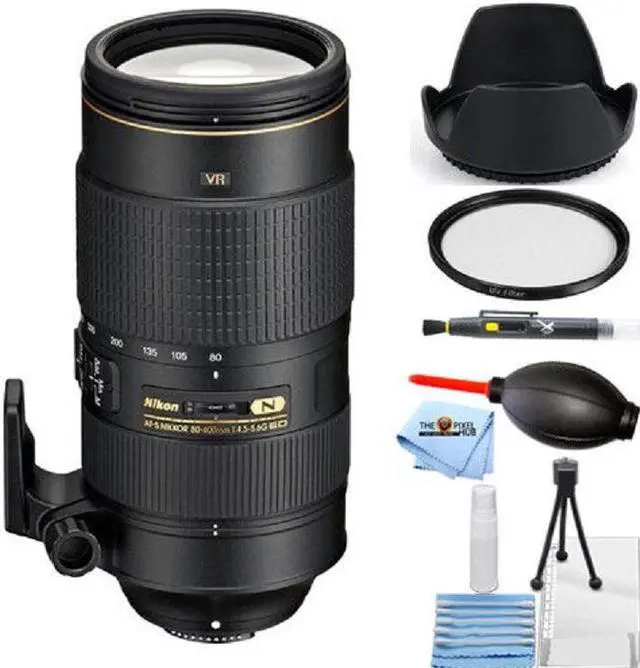 Main image of Nikon AF-S NIKKOR 80-400mm f/4.5-5.6G ED VR Lens 2208 - 7PC Accessory Bundle