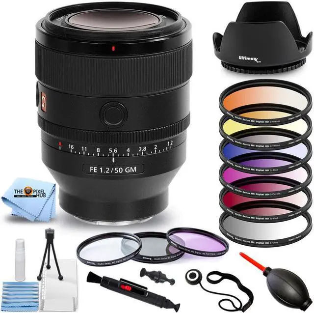 Main image of Sony FE 50mm f/1.2 GM Lens SEL50F12GM - 15PC Accessory Bundle