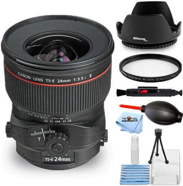Main image of Canon TS-E 24mm f/3.5L II Tilt-Shift Lens 3552B002 - 7PC Accessory Bundle