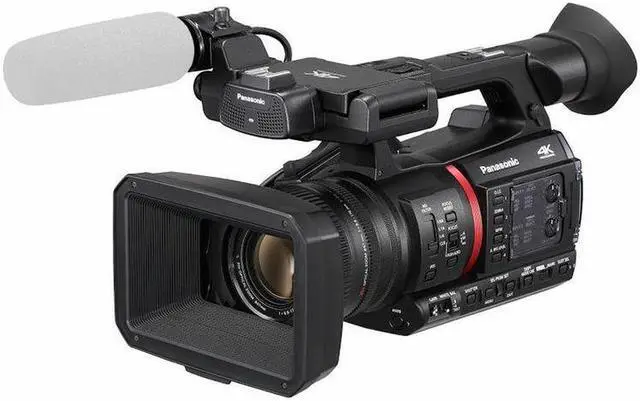 Alt view image 3 of 4 - Panasonic AG-CX350 4K Camcorder + 64GB + 6PC Filter Kit + Microphone Bundle