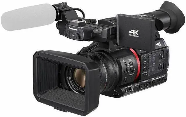 Alt view image 2 of 4 - Panasonic AG-CX350 4K Camcorder + 128GB + Tripod + Microphone Bundle