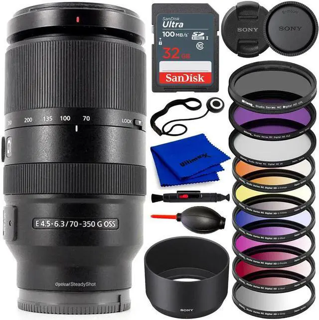 Main image of Sony E 70-350mm f/4.5-6.3 G OSS Lens SEL70350G - Essential Accessory Bundle