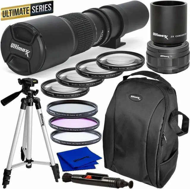 Main image of ULTIMAXX High-Power 500mm/1000mm f/8 for Canon RF-Mount with Filters + Backpack