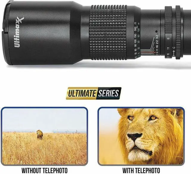 Alt view image 4 of 4 - ULTIMAXX High-Power 500mm/1000mm f/8 for Canon RF-Mount with Filters + Backpack