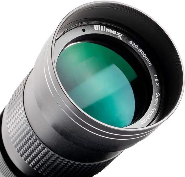 Alt view image 3 of 3 - Ultimaxx 420-800mm/840-1600mm f/8 Telephoto Lens for Nikon D850 D810 D750 D610