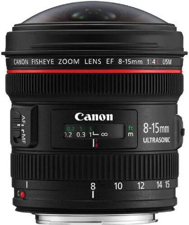 Alt view image 3 of 3 - Canon EF 8-15mm f/4L Fisheye USM Ultra-Wide Zoom Lens + Lens Pouch Bundle