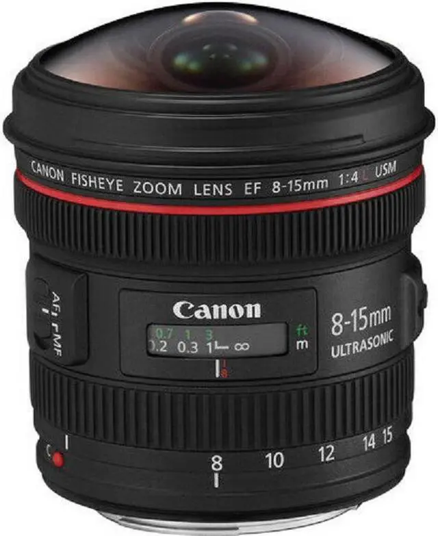 Alt view image 2 of 3 - Canon EF 8-15mm f/4L Fisheye USM Ultra-Wide Zoom Lens + Lens Pouch Bundle