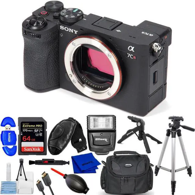 Main image of Sony a7CR Mirrorless Camera (Black) ILCE-7CR/B - 12PC Accessory Bundle