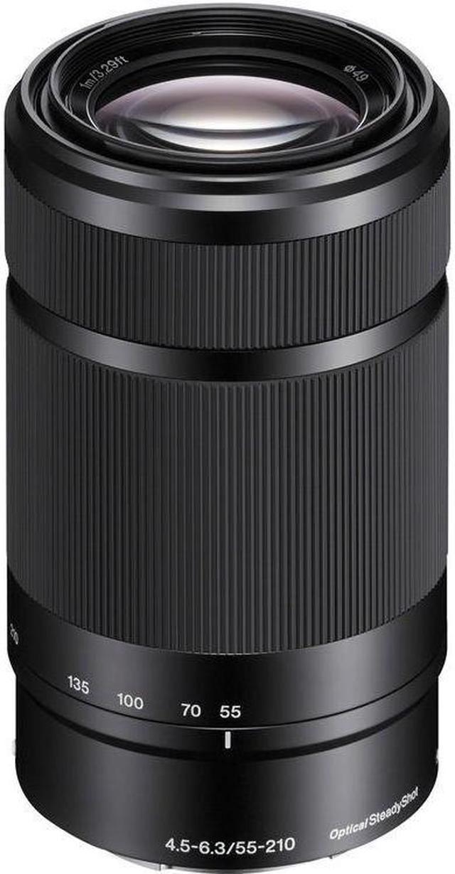 Sony E 55-210mm f/4.5-6.3 OSS Lens (Black) SEL55210/B White Box