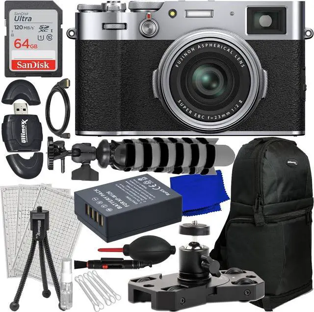 Main image of FUJIFILM X100VI Digital Camera (Silver) 16821822 - 12PC Accessory Bundle