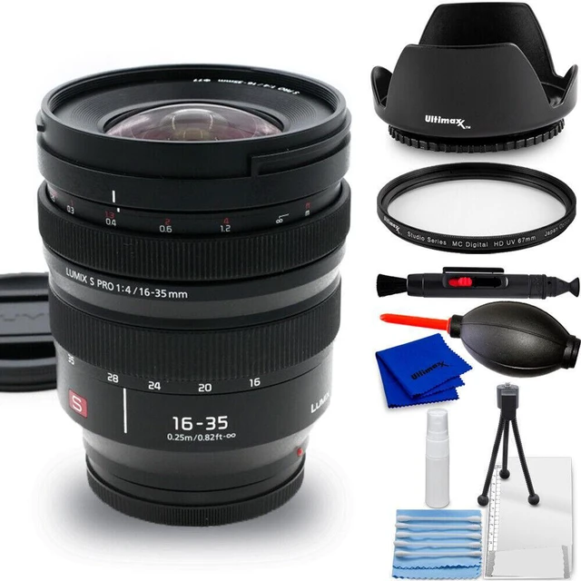 Main image of Panasonic Lumix S PRO 16-35mm f/4 Lens S-R1635 - 7PC Accessory Bundle