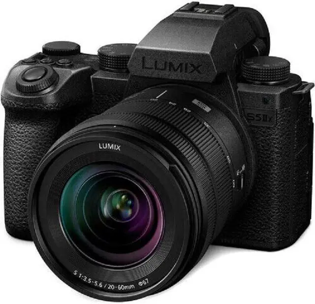 Alt view image 2 of 3 - Panasonic Lumix S5 IIX Mirrorless Camera and S 20-60mm f/3.5-5.6 Lens - 7PC Kit