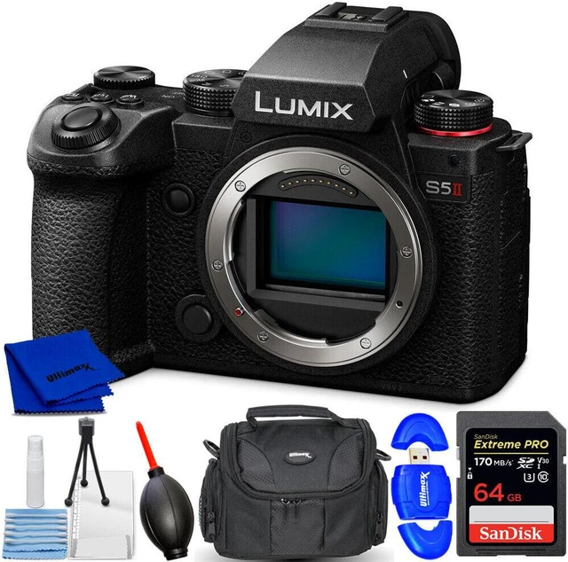 Main image of Panasonic Lumix S5 II Mirrorless Camera DC-S5M2BODY - 7PC Accessory Bundle