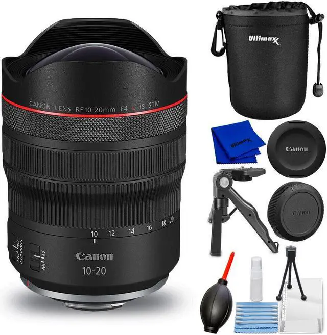 Main image of Canon RF 10-20mm f/4 L IS STM Lens (Canon RF) 6182C002 - 7PC Accessory Bundle