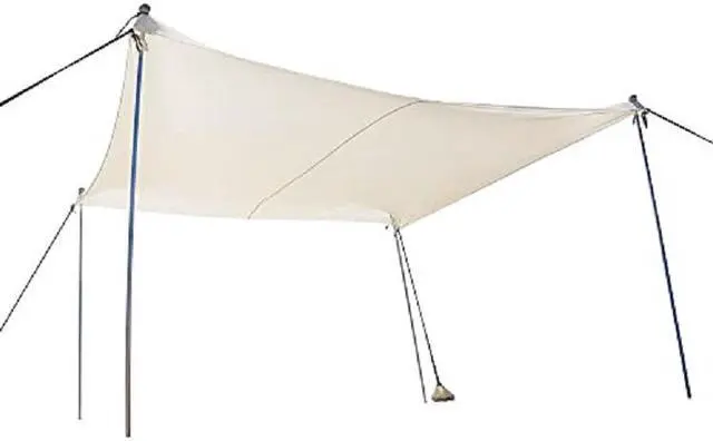 Main image of Ready Covers Pop Up Beach Sunshade 10x10' Complete with 4 Poles & Shovel (White)
