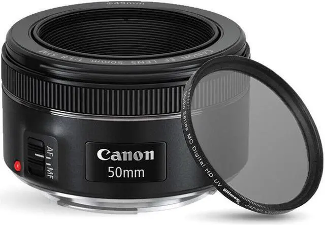 Main image of Canon EF 50mm f/1.8 STM Lens 0570C002 + UV Ultraviolet Filter